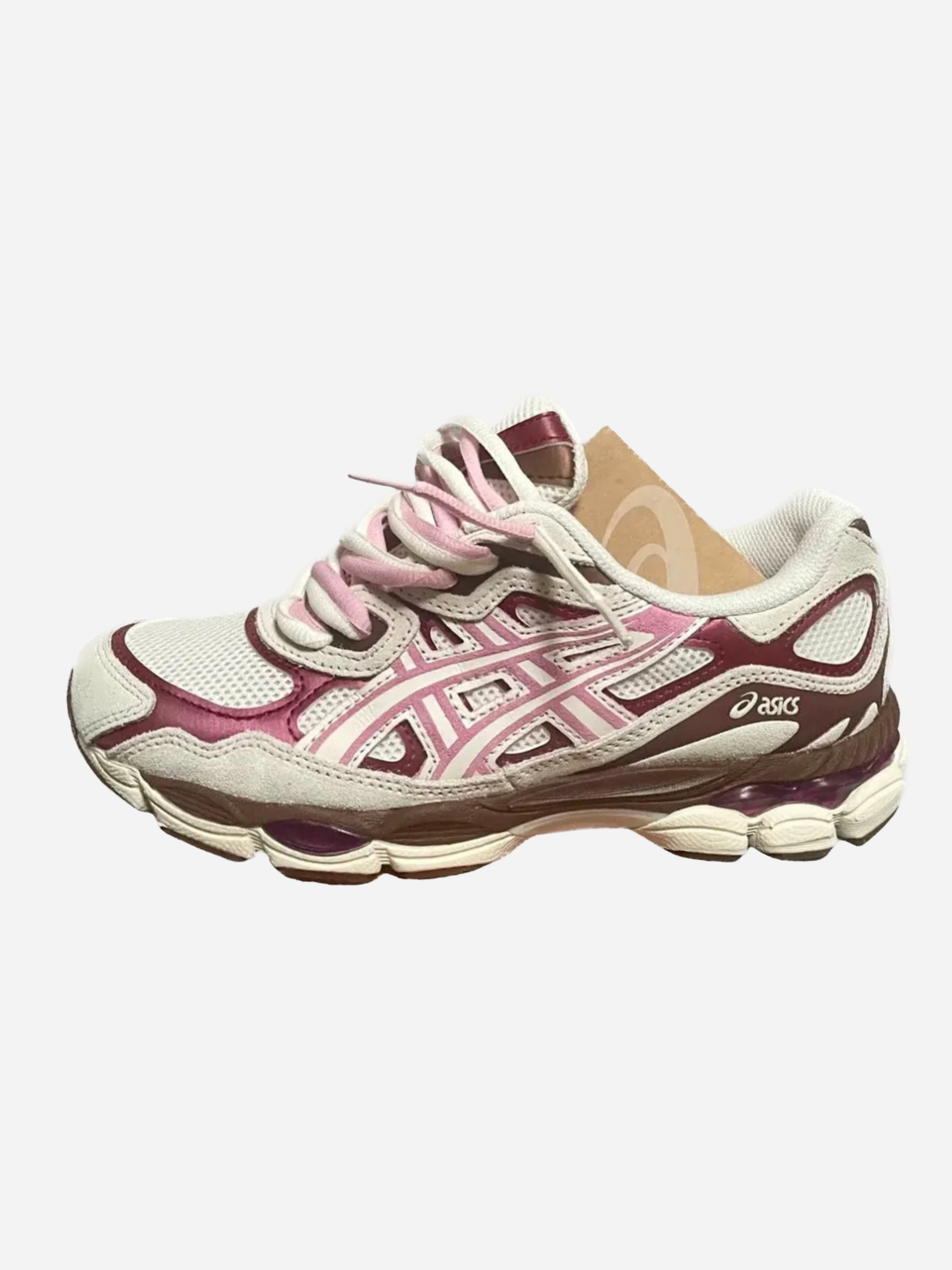 ASICS Gel-NYC Cream Sweet Pink Double Lacets